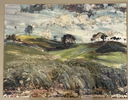 Neil Douglas Original Oil Painting “clouds Over The Hill” Signed Lower Left 3