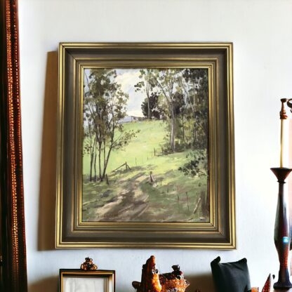 Original Oil Painting By Donald Cameron “Hilltop Path” Hooper Rd Warrandyte 1983 12