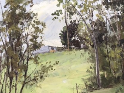 Oil Painting By Donald Cameron Hooper Rd Warrandyte Titled “hilltop Path” Signed 1983 (4)