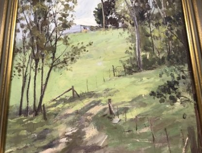Oil Painting By Donald Cameron Hooper Rd Warrandyte Titled “hilltop Path” Signed 1983 (5)