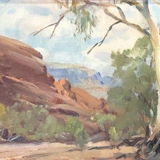 Dermont James John Hellier (Aust 1916-2006) “Untitled Landscape” Oil on Board 1