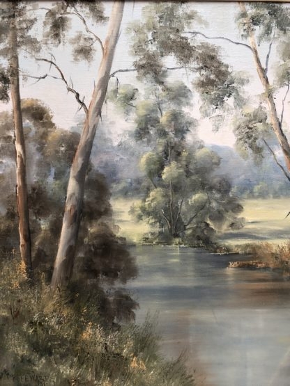 “Untitled Misty River” Pauline Stewart (Aust 1936-) 3