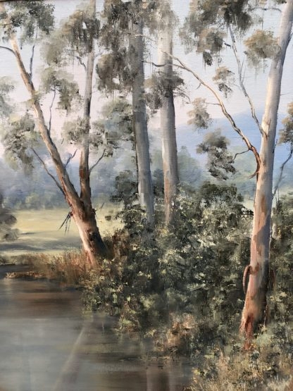 “Untitled Misty River” Pauline Stewart (Aust 1936-) 4