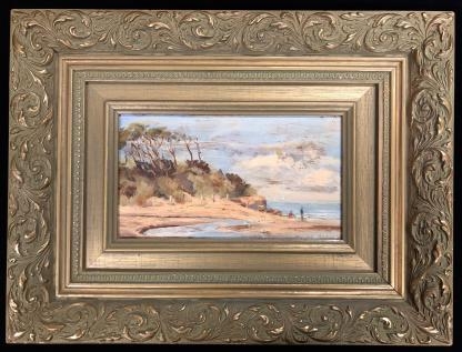 “Anglesea Silhouette” Pauline Reeve on Old Cedar Panel 2