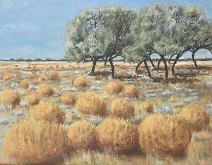 “Untitled Mallee Scrub” Marg Whyte (Attributed Not Signed) 1
