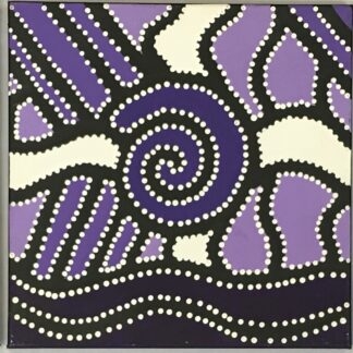 3 x ‘Gnamma Holes’ Aboriginal Dot Painting Patienie Yowdee (Australian Aboriginal)
