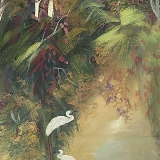 Untitled “Herons in the Rainforest” Steven Deutscher (Australian 1947-)1