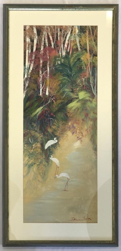 Untitled “Herons in the Rainforest” Steven Deutscher (Australian 1947-)2