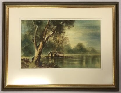Untitled “House on the Lake” Philip Luton (Australian 20th Century) 2