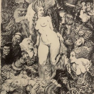 A-Nudist-Scene-By-Norman-Lindsay-Aust 1879-1969-1