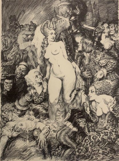 A-Nudist-Scene-By-Norman-Lindsay-Aust 1879-1969-1