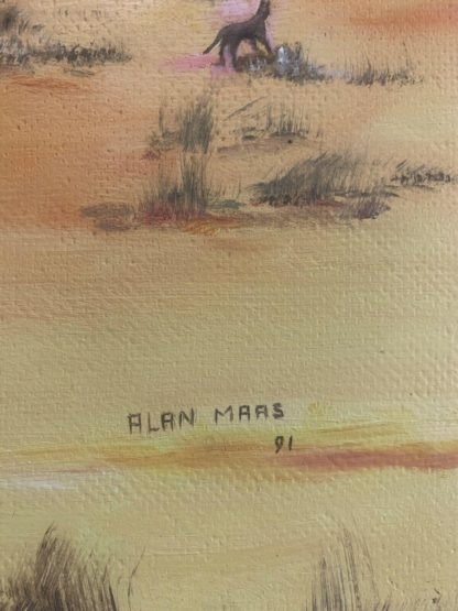 'Chambers Pillar - South Of Alice' Alan Maas (Australian Maryborough 1930-) 5