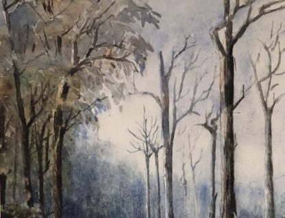 Untitled “Forest Road” Australian Watercolour Painting Circa 1893 4