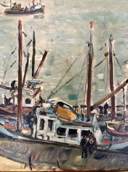 “Boats at the Quay Oban” Jean De La Fontinelle (France 1900-1974) 4
