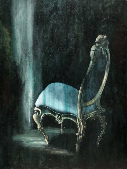 “Untitled The Chair” Original Oil Painting Christine Hubay (Australian) 1