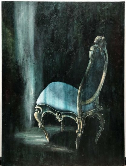 “Untitled The Chair” Original Oil Painting Christine Hubay (Australian) 2