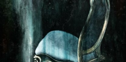 “Untitled The Chair” Original Oil Painting Christine Hubay (Australian) 4