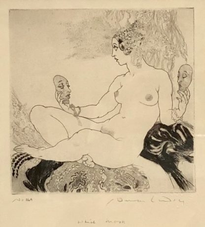 “Which Mask” Ltd/Ed 269/550 Facsimile Etching Norman Lindsay (Aust 1879-1969) 1