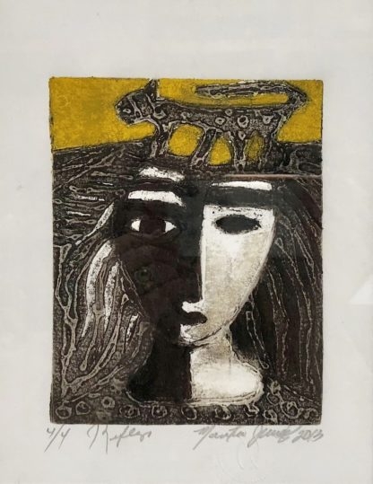 Original Fine Art Engraved Print Martha Jimenez (Cuba 1948-) 1