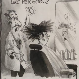 Original Ink & Pencil Cartoon “How Would Madam Like Her Egg?” Geoffrey Raynor Hook OAM (1928 – 2018) 1