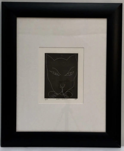 C/P Etching Cat's Claws Signed & Titled Charles Blackman (Australian 1928-2018) 2