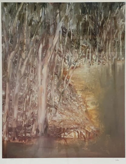 Original Fine Art Photolithograph Riverbend Series (1982) Panel 8 Of 9 By Sir Sidney Robert Nolan (1917 – 1992) 1
