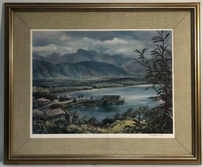 Kenneth Jack Ltd Ed Collotype Art Print “Tropical Harbour Great Barrier Reef” TMC3