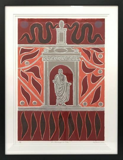 “La Clemenza Di Tito” Coloured Lithograph Hand Numbered 3360 Titled & Signed on margin by Artist John Coburn (Australian 1925-2006) 3