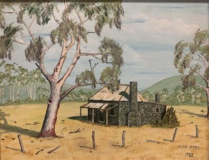 Original Oil Painting 'between Moolort & Malden' Signed & Dated By Alan Maas (australian Maryborough 1930 ) 1