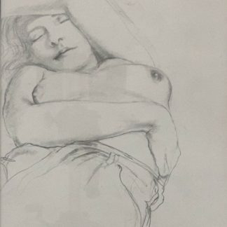 Original Pencil Drawing “sleeping Nude” Signed By Gary Shead (1942 ) 3