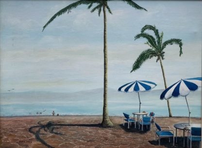 'Vacation' 1988 Oil On Board by Alan Maas 1