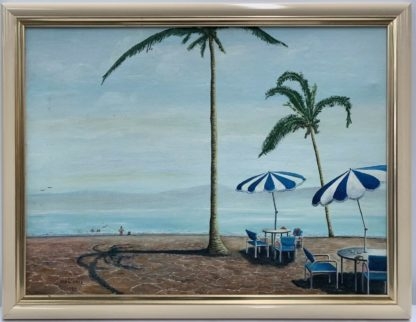 'Vacation' 1988 Oil On Board by Alan Maas 2