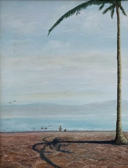 'Vacation' 1988 Oil On Board by Alan Maas 3