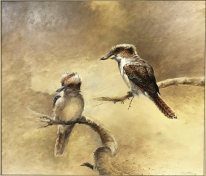 “Australian Kookaburra” Oil Painting By William “BILL” Beavan