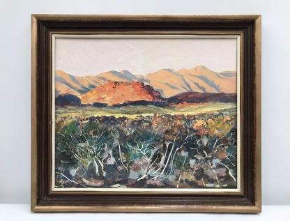 “Heavitree Mountain Range Northern Territory” By Syd Mather (Australian 1944-) 2