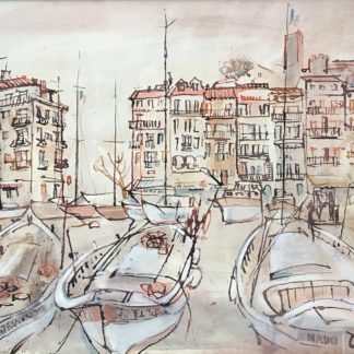 “Fishing Boats Cannes II” Louis Kahan