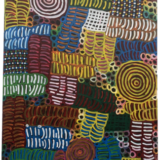 Original Aboriginal Art Painting “Bush Melon Dreaming” by Betty Mbitjana (Aboriginal Australian 1954-) 1