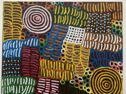 Original Aboriginal Art Painting “Bush Melon Dreaming” by Betty Mbitjana (Aboriginal Australian 1954-) 2
