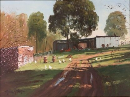 Michael McCarthy (Ireland Australia 1940-) ‘The Farm Maiden Gully’ Oil Painting 4
