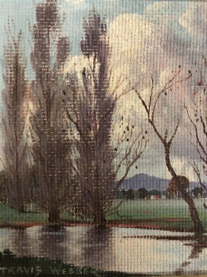 Travis Webber (Australian 1900-1968) “Untitled Poplars by the Lake” 7