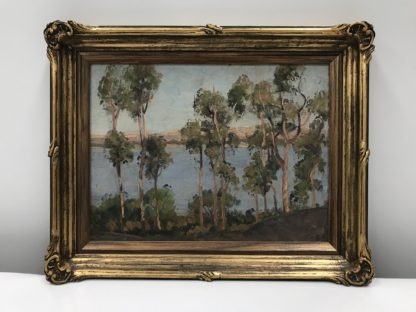 “Gumtrees At River” By Isabel Mackenzie (English/20th Century Australian 1890-1977) 2