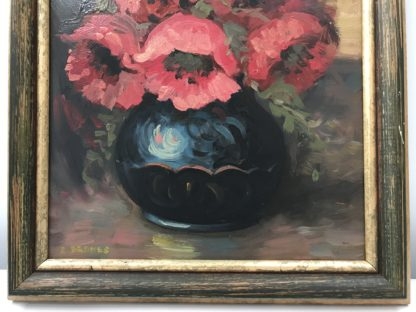 “Floral Still Life” Oil Painting By Emile Bednes 8