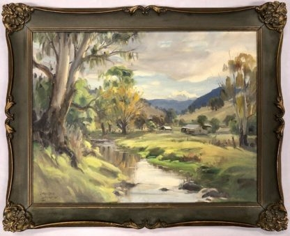 Ambrose Sylvester Griffin (Aust 1912-1980) “Chinaman’s Creek” Oil Painting 3