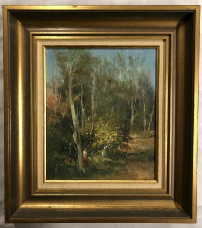 Original Oil Painting “Springtime Bush” By Otto Boron (Italy Australia 1935 -) 2