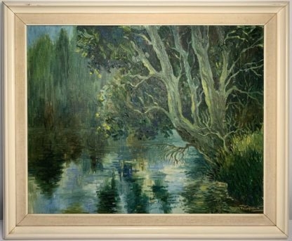 “River Scene” By Rowel Boyd Friers MBE (Belfast 1920-1998) 2