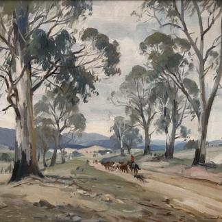 “The Road To Licola Gippsland” Oil Painting By Dermont James John Hellier 1