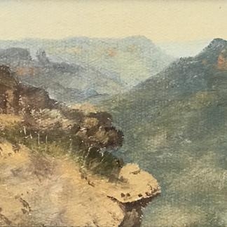 “Jamieson Valley from Leura” Oil Painting By Albert Edward Aldis