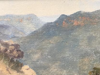 “Jamieson Valley from Leura” Oil Painting By Albert Edward Aldis 5