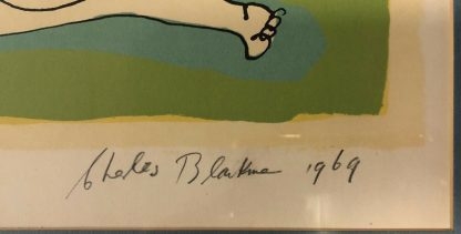 Charles Raymond Blackman OBE (1928 – 2018) I Love Tom Jones Colour Screenprint Numbered V125, Titled, Signed & Dated 10