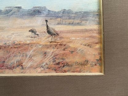 'Emus In The Desert' Untitled William “Bill” Beavan (Aust 1944 – 2005) 7
